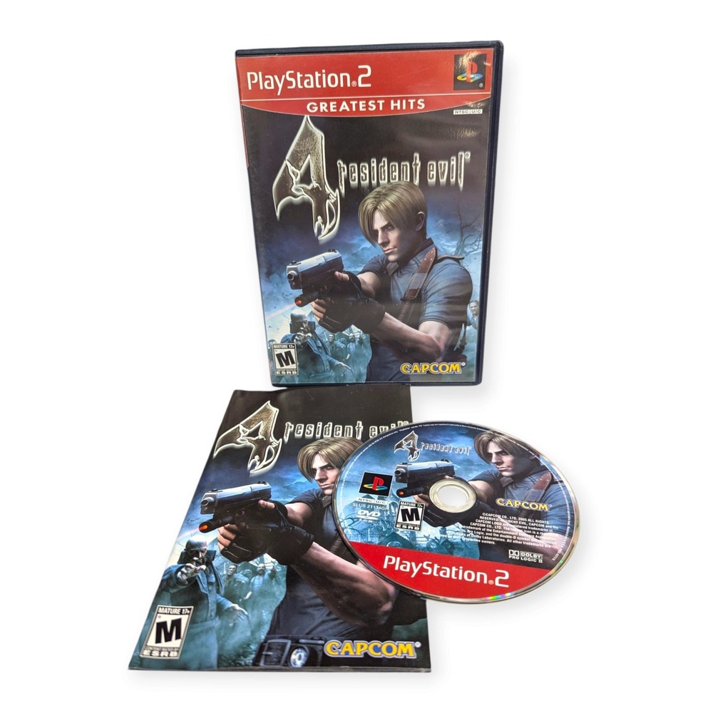 Resident Evil 4 PS2 PlayStation 2 Greatest Hits Capcom Leon Kennedy CIB